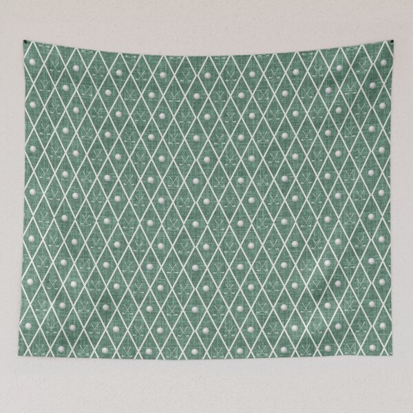 Item preview, Golf Balls & Clubs Argyle on Hunter Green designed and sold by KSimpson838.