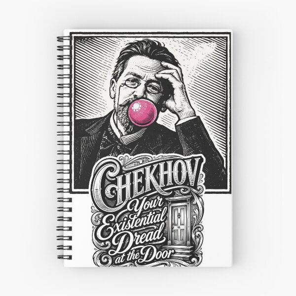 Item preview, Wall Art - Postcard - Philosophy and Literature: Chekhov Meets Bubblegum Irony designed and sold by ForeverPrintsOK.