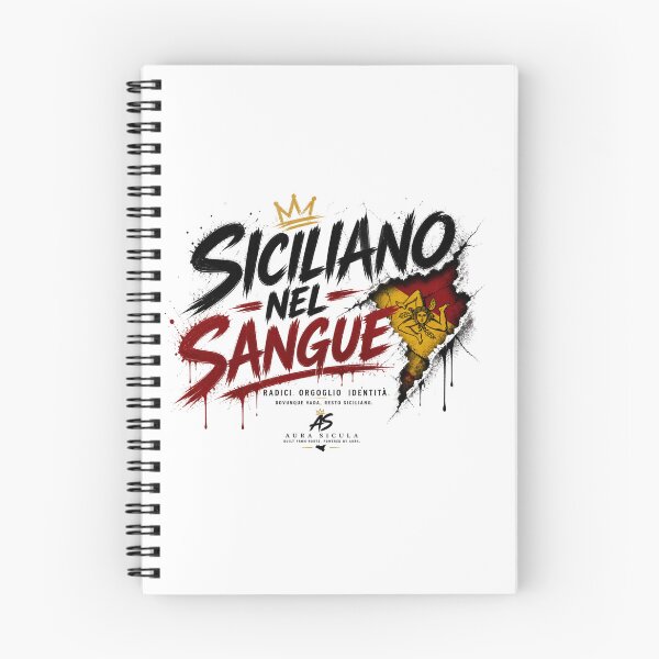 Item preview, Siciliano nel Sangue – Sicilian Pride Streetwear Design designed and sold by AURA SICULA.