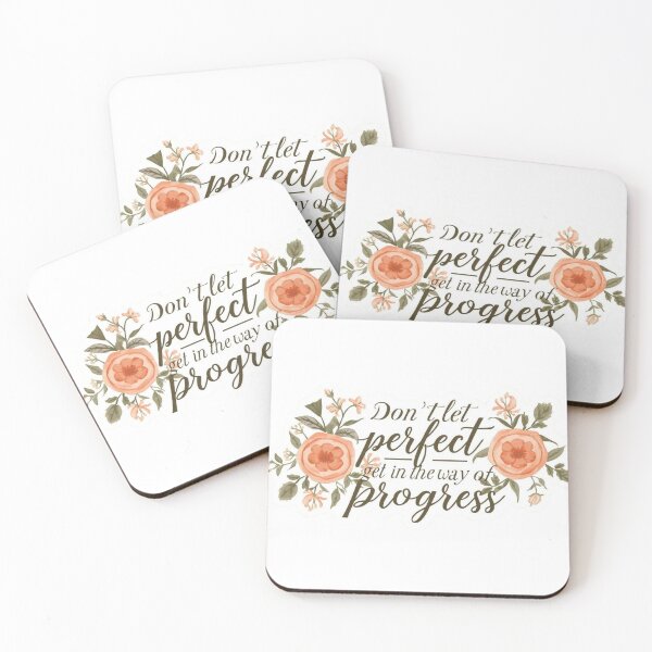 Item preview, Don't let perfect get in the way of progress designed and sold by CRoseCounseling.