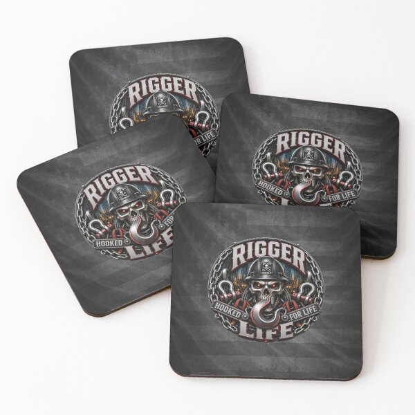 Item preview, Rigger Life Hooked For Life Skull Crane Operator Design designed and sold by artistwill.