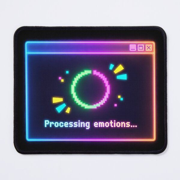 Item preview, Processing Emotions Loading Screen Funny Mental Health Meme. designed and sold by UniqueArtsOnly.