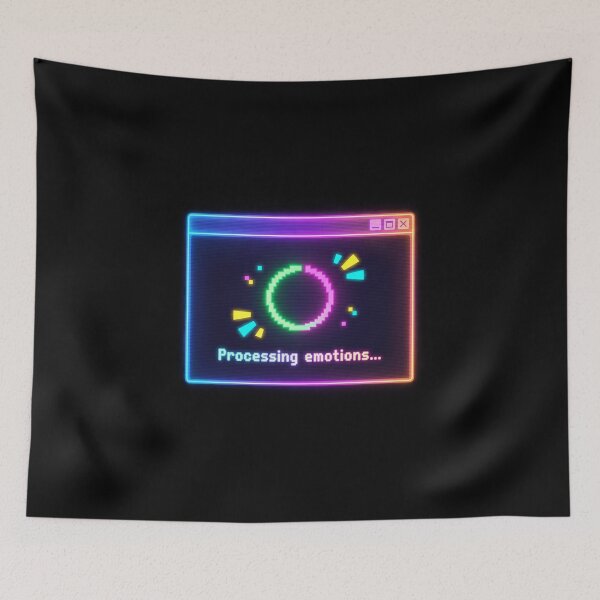 Item preview, Processing Emotions Loading Screen Funny Mental Health Meme. designed and sold by UniqueArtsOnly.