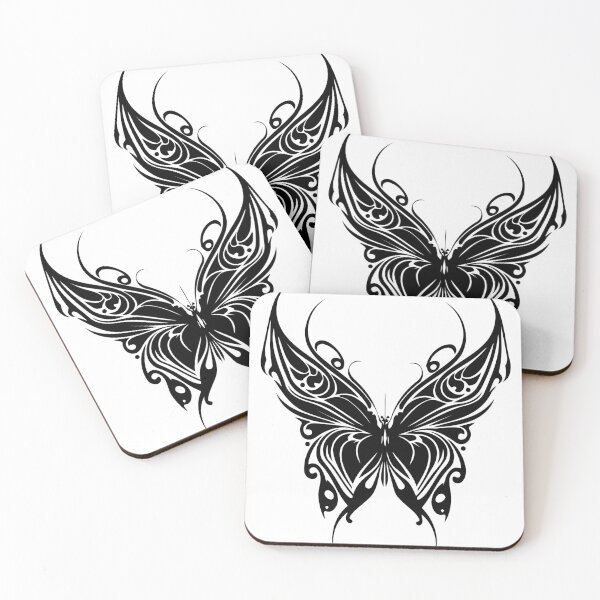 Item preview, Butterfly Midnight Raven Silhouette Design designed and sold by TerryCoreCraft.