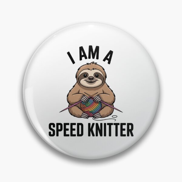 Item preview, Funny I Am A Speed Knitter Sloth Sticker designed and sold by Mr-wow.