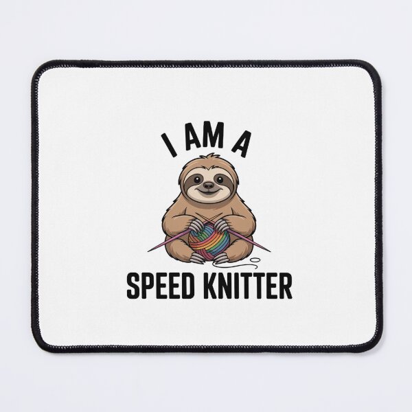 Item preview, Funny I Am A Speed Knitter Sloth Sticker designed and sold by Mr-wow.