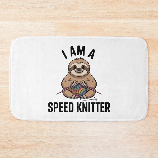Item preview, Funny I Am A Speed Knitter Sloth Sticker designed and sold by Mr-wow.