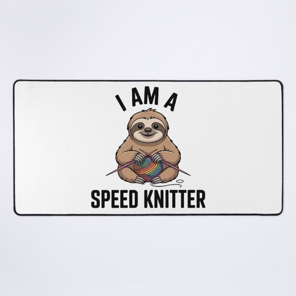 Item preview, Funny I Am A Speed Knitter Sloth Sticker designed and sold by Mr-wow.