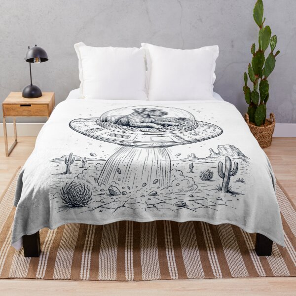 Item preview, Vintage Giant Schnauzer Riding UFO Dog Mom Dad Lover designed and sold by DoodleTortle.