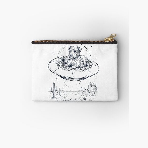 Item preview, Vintage Glen of Imaal Terrier Riding UFO Dog Mom Dad Lover designed and sold by DoodleTortle.