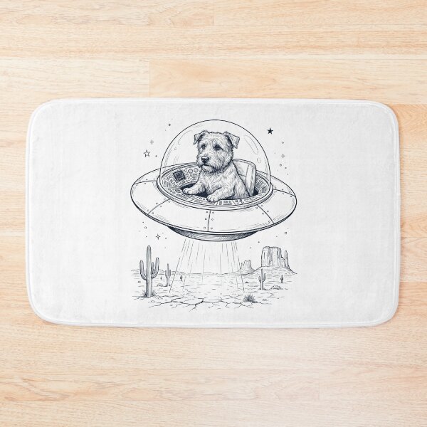 Item preview, Vintage Glen of Imaal Terrier Riding UFO Dog Mom Dad Lover designed and sold by DoodleTortle.