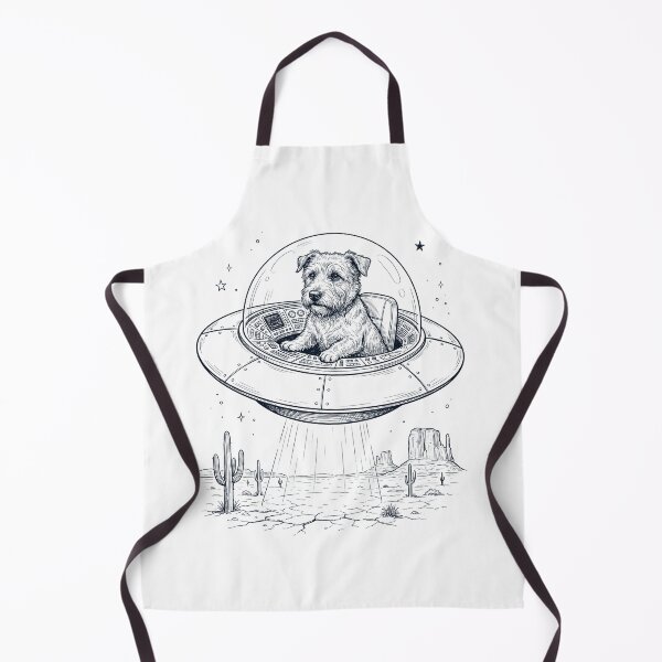 Item preview, Vintage Glen of Imaal Terrier Riding UFO Dog Mom Dad Lover designed and sold by DoodleTortle.