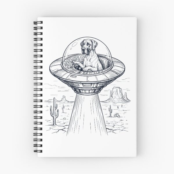 Item preview, Vintage Great Dane Riding UFO Dog Mom Dad Lover designed and sold by DoodleTortle.