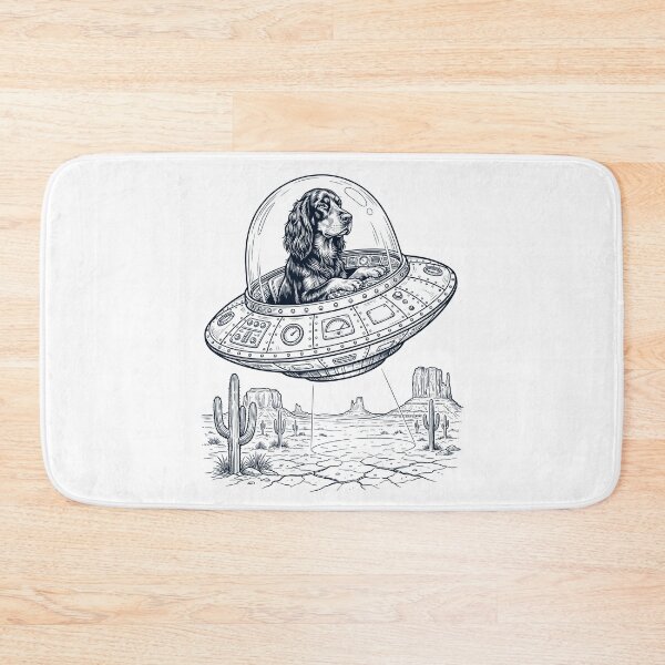 Item preview, Vintage Gordon Setter Riding UFO Dog Mom Dad Lover designed and sold by DoodleTortle.