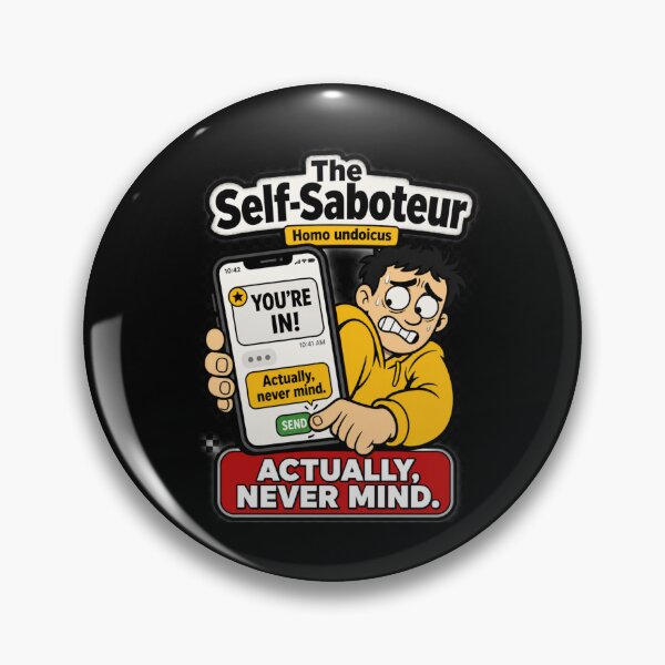 Item preview, Self Saboteur Funny Human Archetype designed and sold by Sayitaniway.