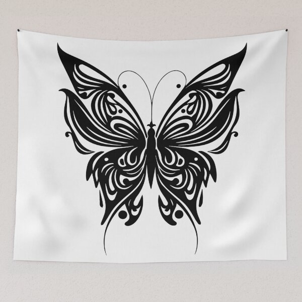 Item preview, Butterfly Solid Black Background Texture designed and sold by TerryCoreCraft.