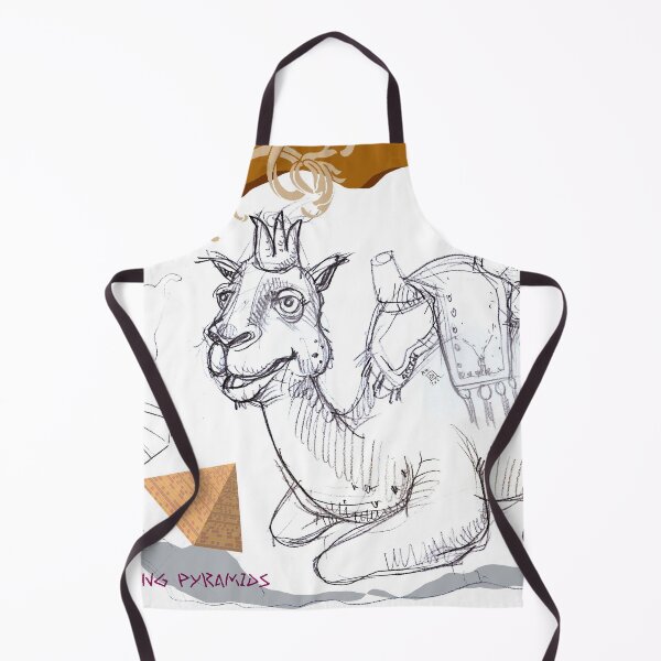 Item preview, Camel Among Pyramids (drawing by ACCI) designed and sold by VanyssaGraphics.