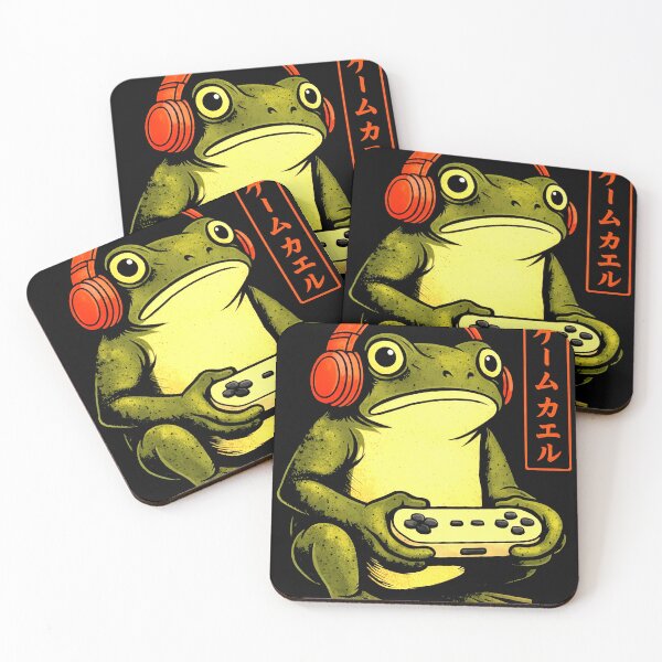 Item preview, Gaming Frog with Headphones Retro Gamer Design Funny Men Boy designed and sold by MiALopezArt.