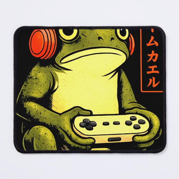 Item preview, Gaming Frog with Headphones Retro Gamer Design Funny Men Boy designed and sold by MiALopezArt.
