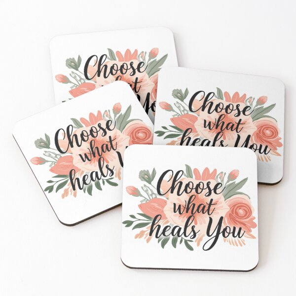Item preview, Choose What Heals You – Elegant Botanical Healing Quote designed and sold by CRoseCounseling.