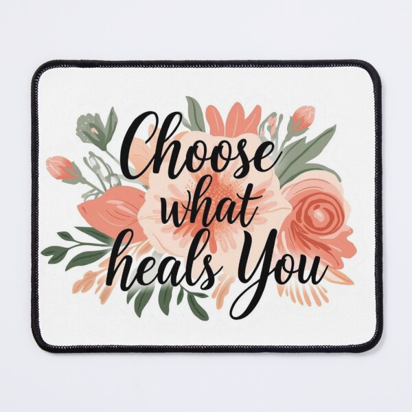 Item preview, Choose What Heals You – Elegant Botanical Healing Quote designed and sold by CRoseCounseling.