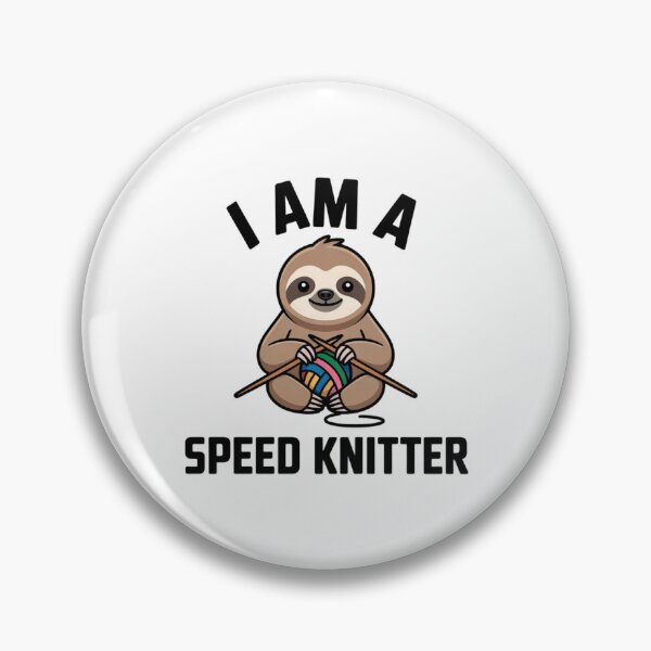 Item preview, Cute Knitting Humor Sloth Crochet Art designed and sold by Mr-wow.
