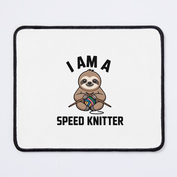 Item preview, Cute Knitting Humor Sloth Crochet Art designed and sold by Mr-wow.