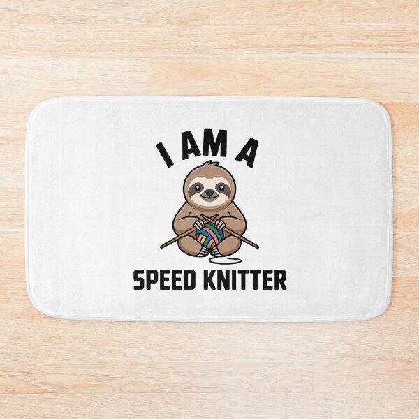 Item preview, Cute Knitting Humor Sloth Crochet Art designed and sold by Mr-wow.