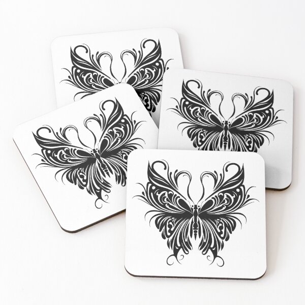 Item preview, Butterfly Abstract Black Texture Pattern designed and sold by TerryCoreCraft.