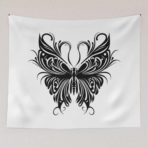 Item preview, Butterfly Abstract Black Texture Pattern designed and sold by TerryCoreCraft.