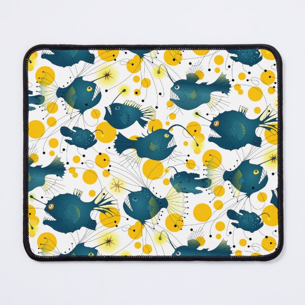 Item preview, Angler fish - blue/yellow designed and sold by kobyakov.
