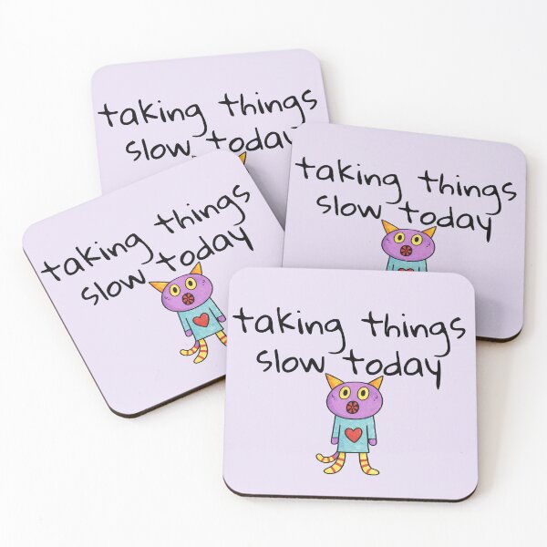 Item preview, Taking Things Slow Today Cute  Anxious Cat designed and sold by SoftBeing.