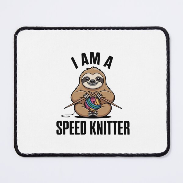 Item preview, Speed Knitter Funny Yarn Lover T-Shirt Decal designed and sold by Mr-wow.