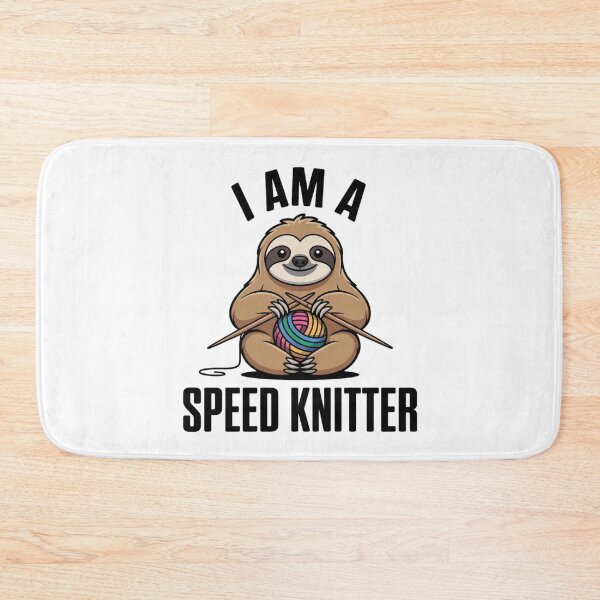 Item preview, Speed Knitter Funny Yarn Lover T-Shirt Decal designed and sold by Mr-wow.