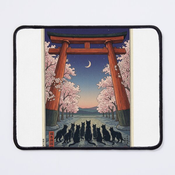 Item preview, The Midnight Gathering of Black Cats at Shinto Shrine designed and sold by Komatoya.