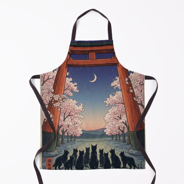 Item preview, The Midnight Gathering of Black Cats at Shinto Shrine designed and sold by Komatoya.