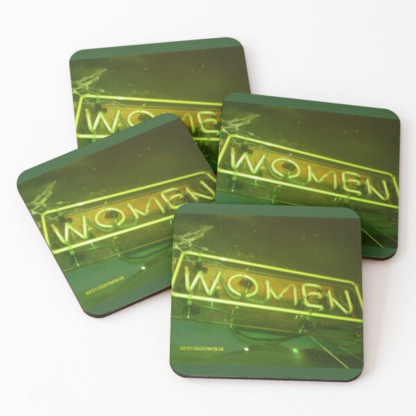 Item preview, Women Neon Bathroom Sign designed and sold by DoodleMoreStuff.