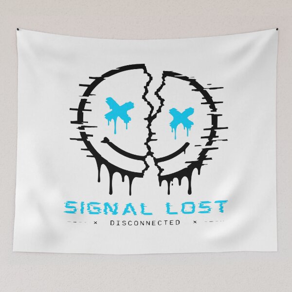 Item preview, Signal Lost – Disconnected Glitch Smile Design designed and sold by ZeroContextCo.
