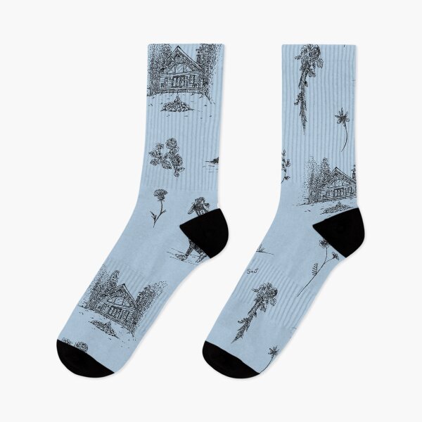 Item preview, Blue Sophie Wedding Socks designed and sold by Holden Meier.