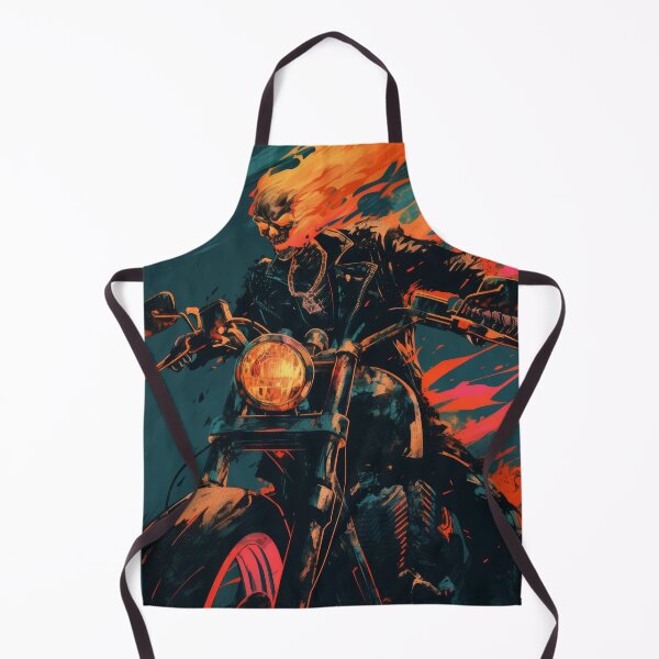 Item preview, Flaming Skull Rider designed and sold by AnimeArsenalPrints.