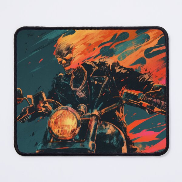 Item preview, Flaming Skull Rider designed and sold by AnimeArsenalPrints.