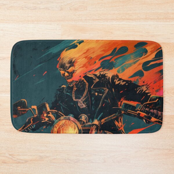 Item preview, Flaming Skull Rider  designed and sold by AnimeArsenalPrints.