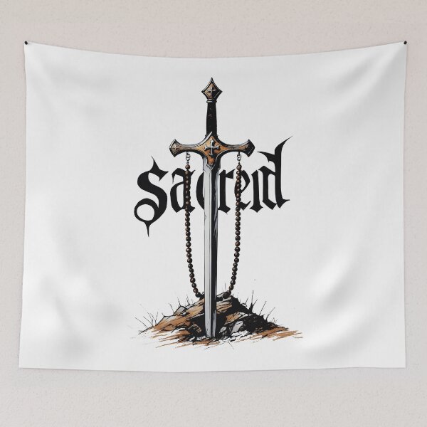 Item preview, Sacred Blade and Rosary - Streetwear  designed and sold by Dhenin Studio.