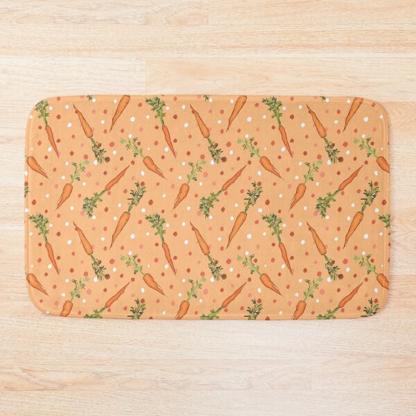 Item preview, Orange Carrot Polka Dot garden vegetable Illustration print designed and sold by EmmaSB-Designs.