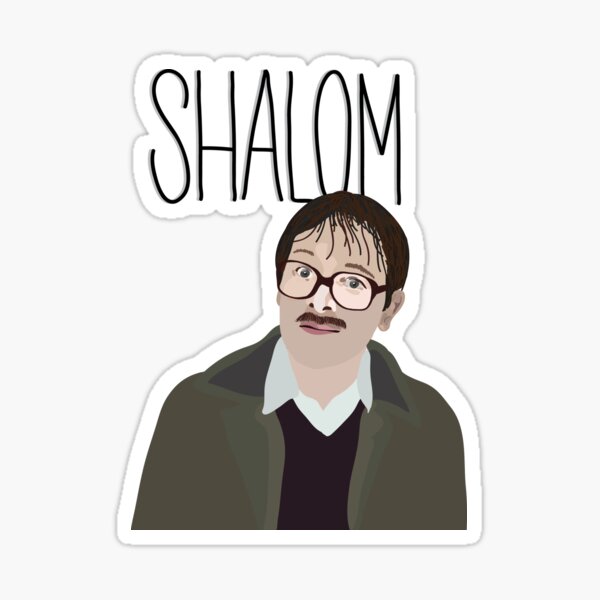 Jim Friday Night Dinner Shalom Jackie Sticker
