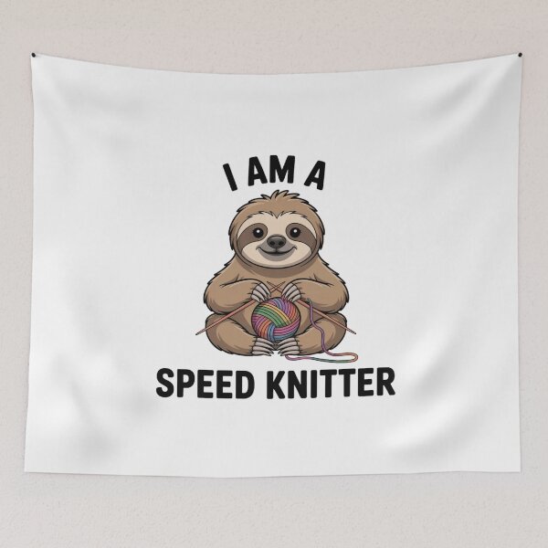 Item preview, I Am A Speed Knitter Funny Sloth Gift for Knitters designed and sold by Mr-wow.