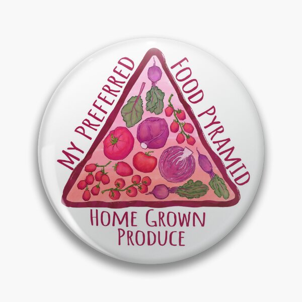 Item preview, Red Food Pyramid, homegrown produce diet, food triangle designed and sold by EmmaSB-Designs.