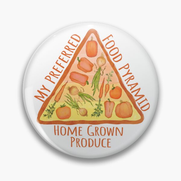 Item preview, Orange Food Pyramid, vegetable diet, funny food triangle designed and sold by EmmaSB-Designs.