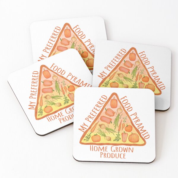 Item preview, Orange Food Pyramid, vegetable diet, funny food triangle designed and sold by EmmaSB-Designs.