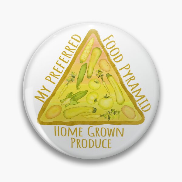 Item preview, Yellow food Pyramid, gardener lifestyle, vegetable diet designed and sold by EmmaSB-Designs.